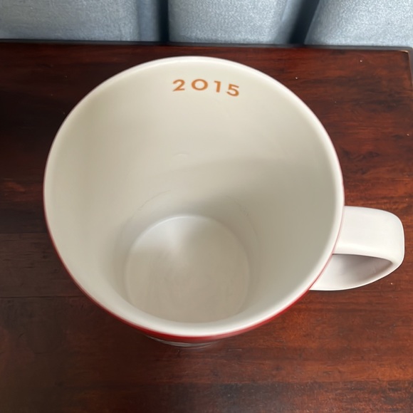 Starbucks 2015 Red Ombre Ceramic Coffee Mug 16 oz - Picture 7 of 9